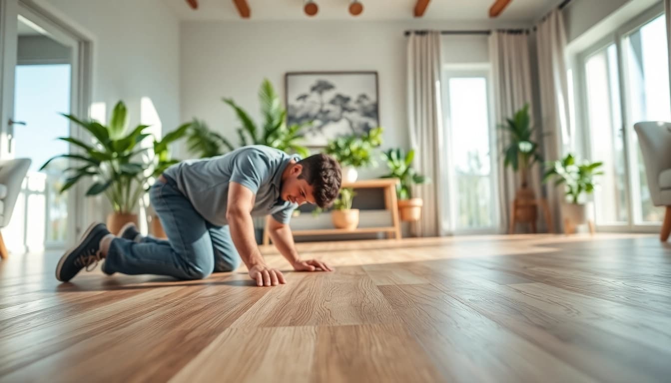 Transform your space with flexible vinyl plank flooring for a beautiful interior design.