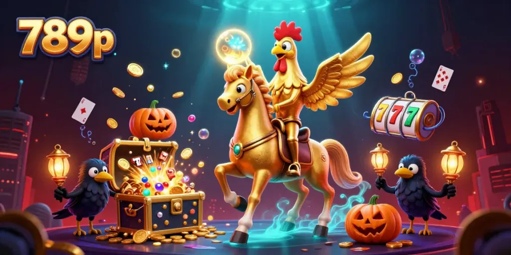 Experience the exciting world of 789p with a dynamic casino scene featuring unique characters and vibrant themes.