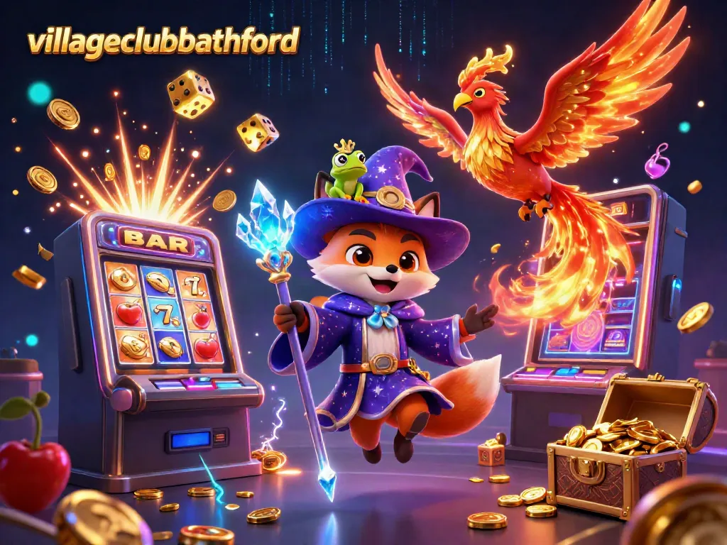 Engage in thrilling gameplay at villageclubbathford with vibrant 3D casino elements and magical characters.