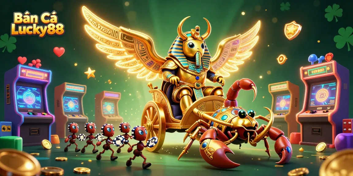 Engage with Bắn Cá Lucky88, a vibrant 3D scene showcasing a magical underwater world of fishing excitement.
