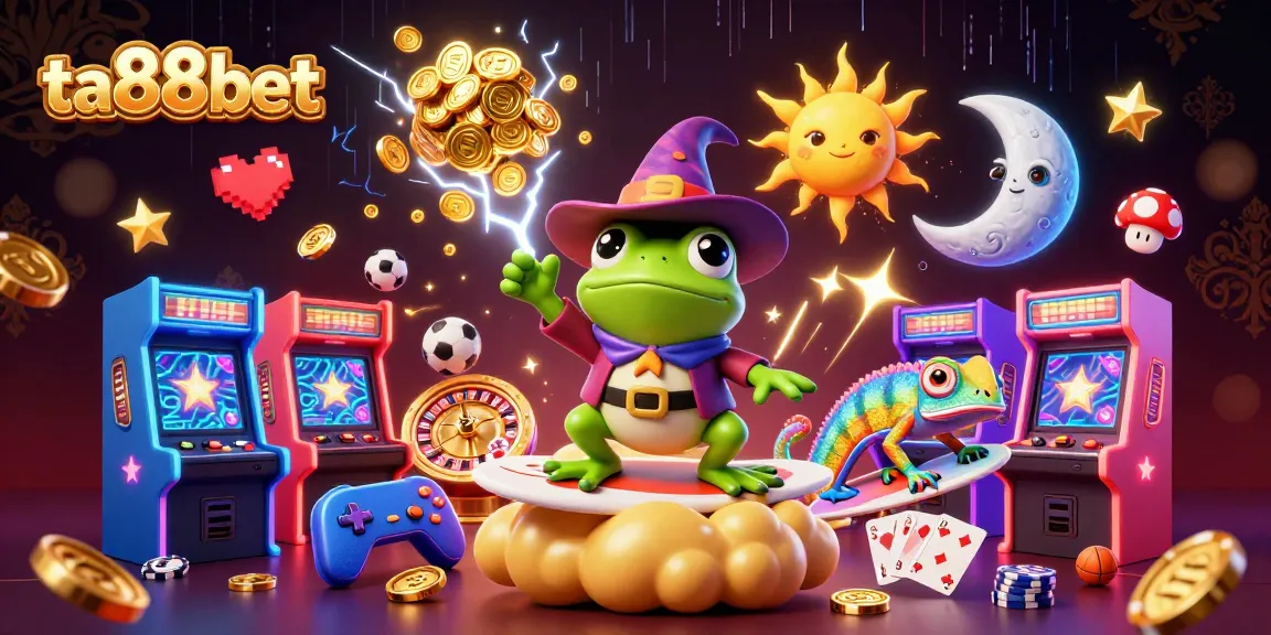 Experience the excitement of ta88bet with dynamic 3D characters enveloped by casino games and golden prizes.