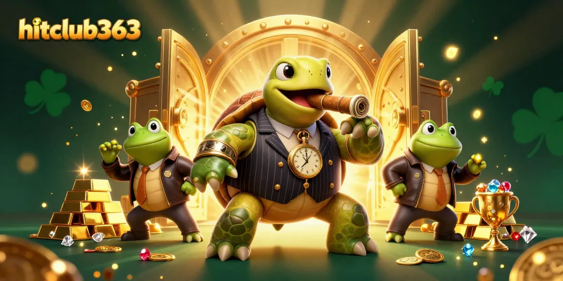 Engage in thrilling casino adventures with Hitclub363's captivating 3D cartoon illustration.