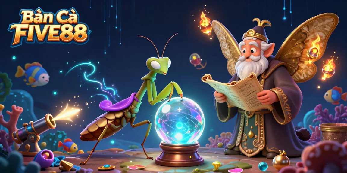 Bắn Cá FIVE88 immerses players in thrilling underwater adventure with vibrant sea life and game mechanics.