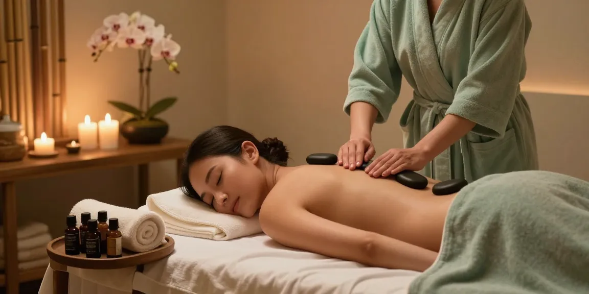 ALO8 COM offers rejuvenating spa treatments featuring hot stone massage therapy in a luxurious setting.