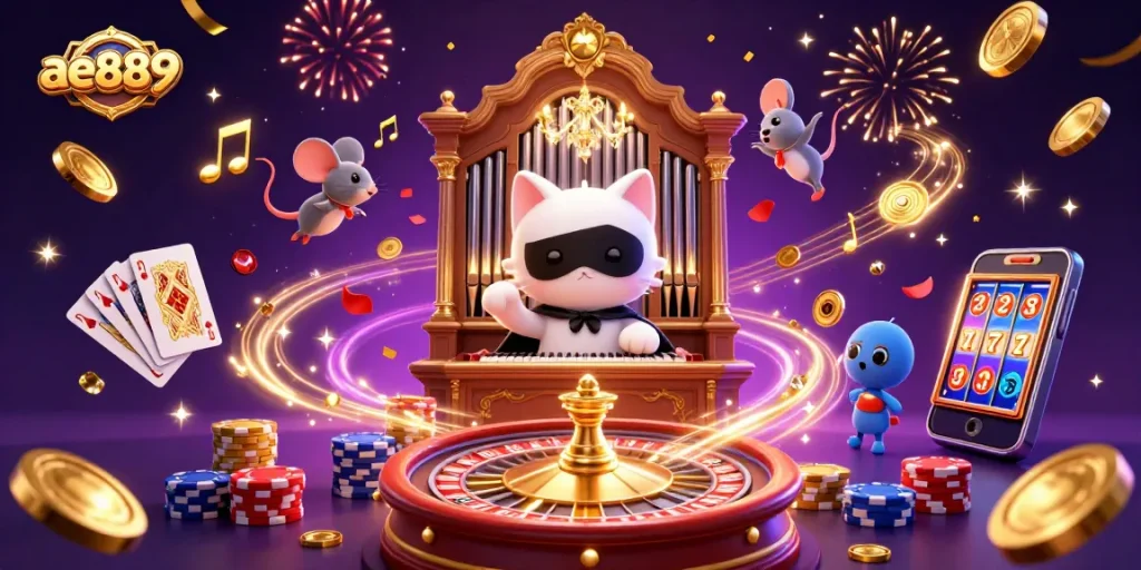 Experience thrilling gaming at ae889 with dynamic casino scenes filled with excitement and rewards.