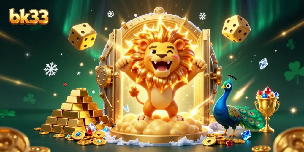 Experience thrilling gaming options at bk33 with our vibrant casino illustration featuring iconic elements.